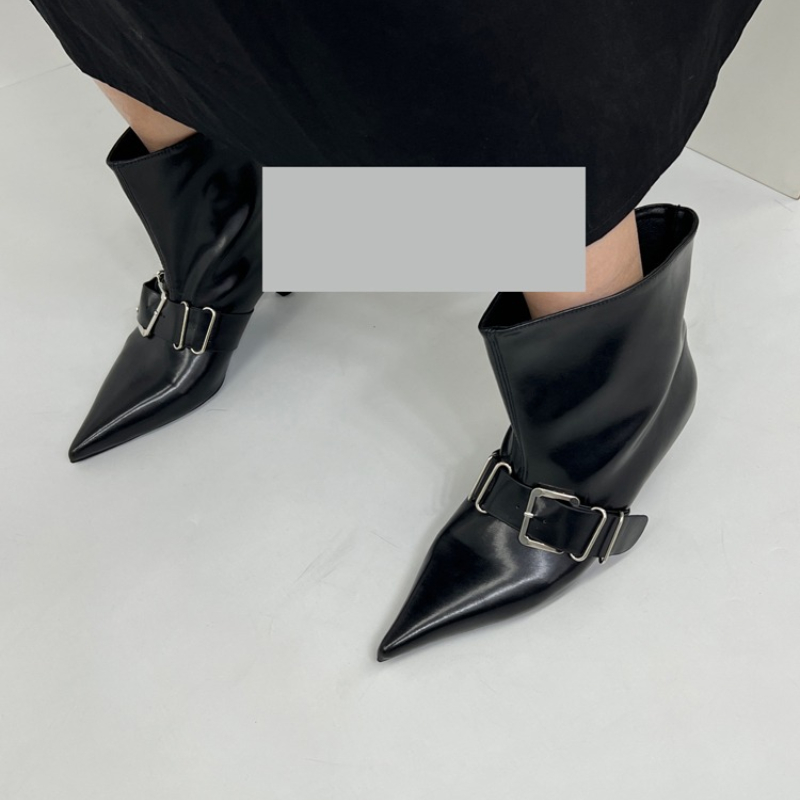 Women Shoes Luxury Brand - 2025 Neue Luxus-Stiefeletten mit spitzer Zehenpartie,