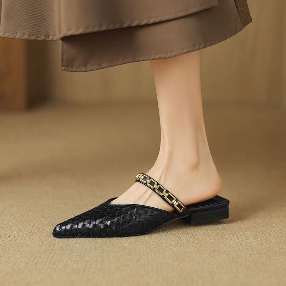 Women'S Shoes Clogs - 2026 Neue Retro spitze Slip-On-Flats für
