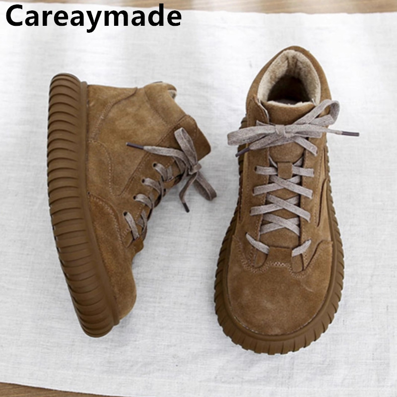 Women'S Shoes Extra Wide - Careaymade-Wide Head Echtleder Damenstiefel bequeme weiche
