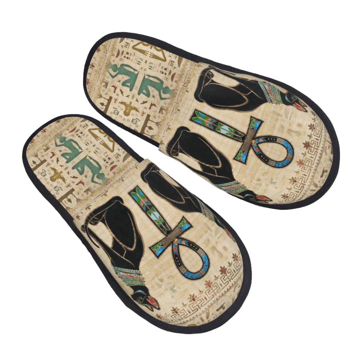 Women Shoes Egypt - Benutzerdefinierte ägyptische Katzen und Ankh Kreuz