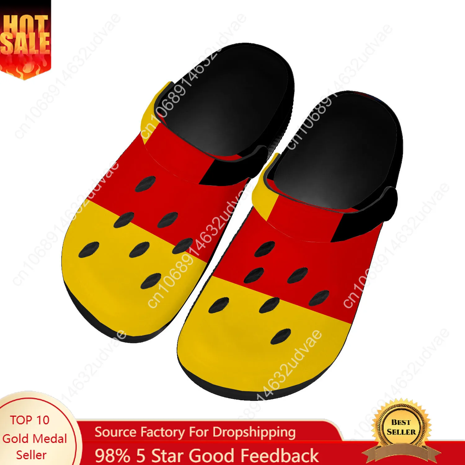 Women'S Shoes Clogs - Deutschland Nationalflagge Wasserschuhe Männer Frauen rutschfeste
