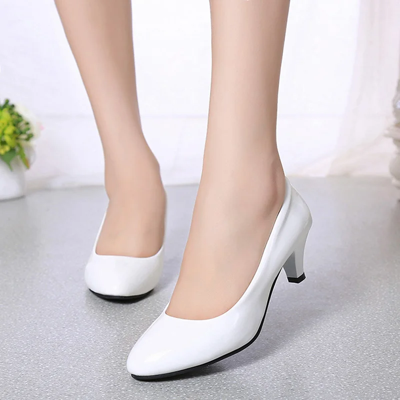 Women'S Shoes Clogs - Weibliche Pumpen Nude Flach Mund Frauen