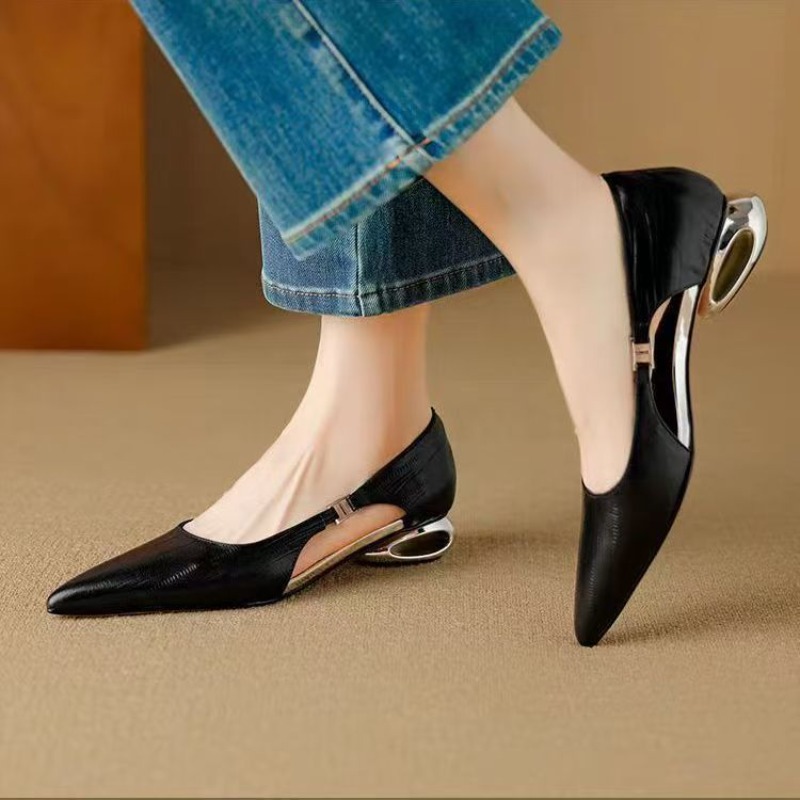 Women Shoes Branded - Neue Sommer-Klassiker Einfarbige Damen-High-Heels Modische Markendesigner-Sandalen