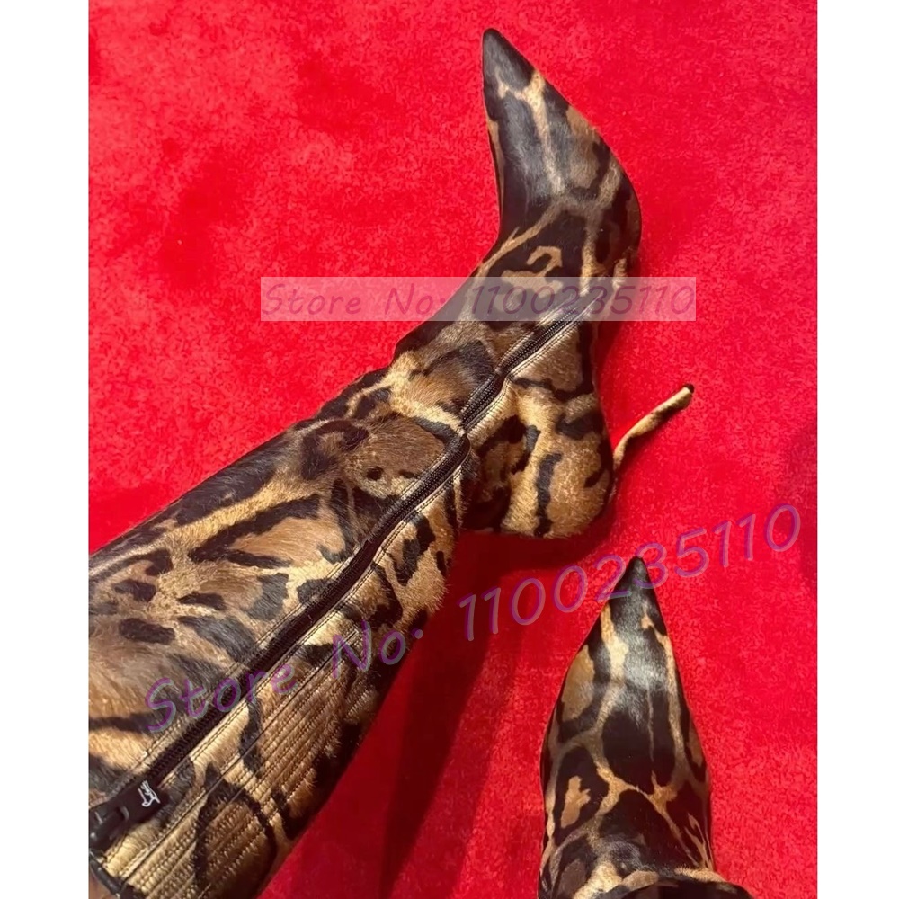 Kniehohe Stiefel mit Leoparden – Leopard Print Heels Bewertung und Preis