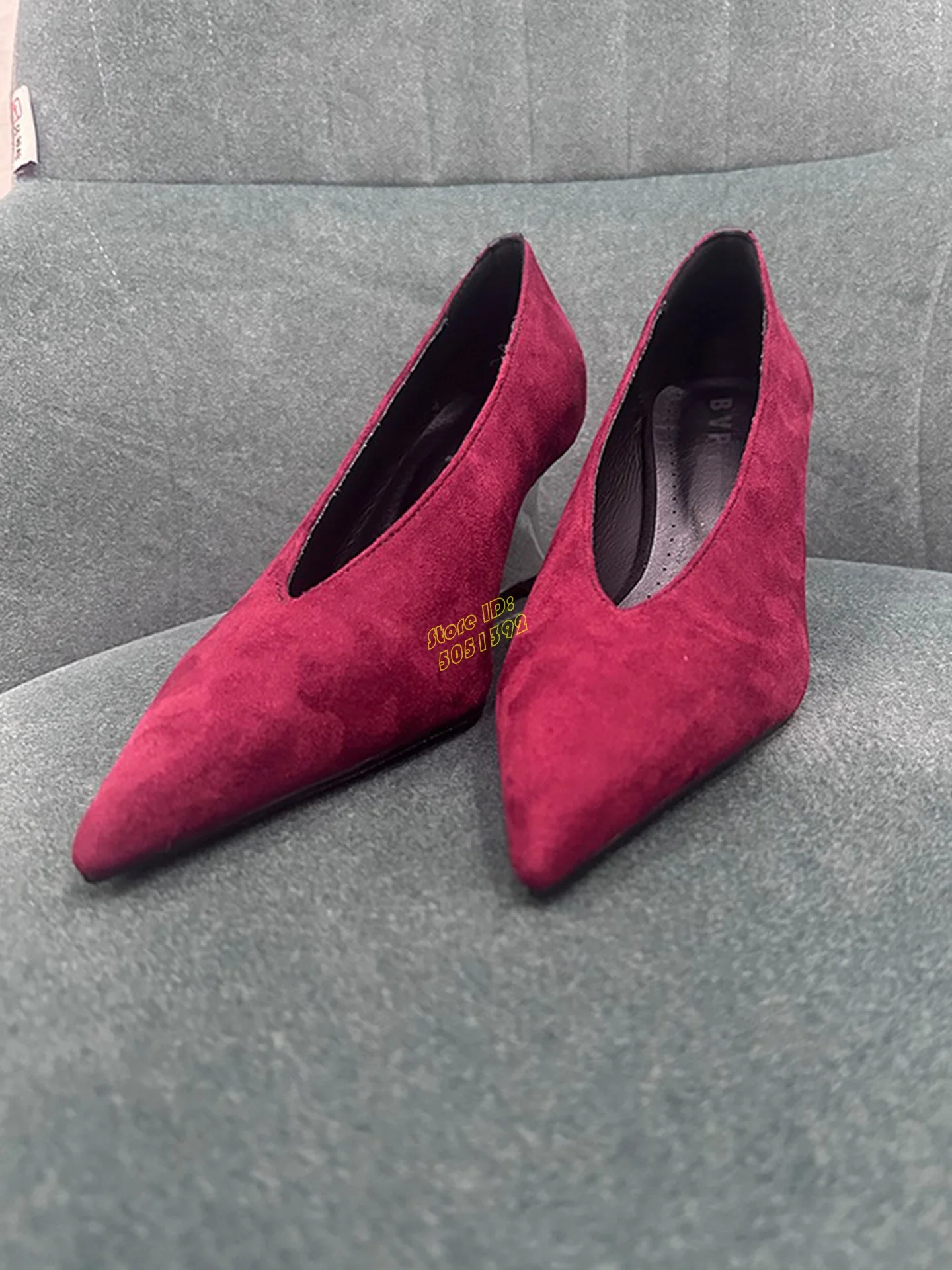 Gelbe Wildleder-Slipper mit Ke – Women'S Shoes Burgundy Bewertung und Preis