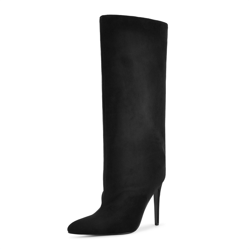 Onlymaker Schwarze kniehohe St – Women'S Shoes Extra Wide Bewertung und Preis