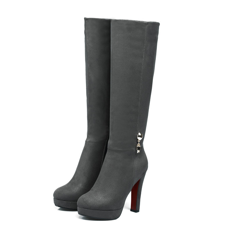 Kniehohe Stretch-Stiefel aus W – Women'S Shoes Burgundy Bewertung und Preis