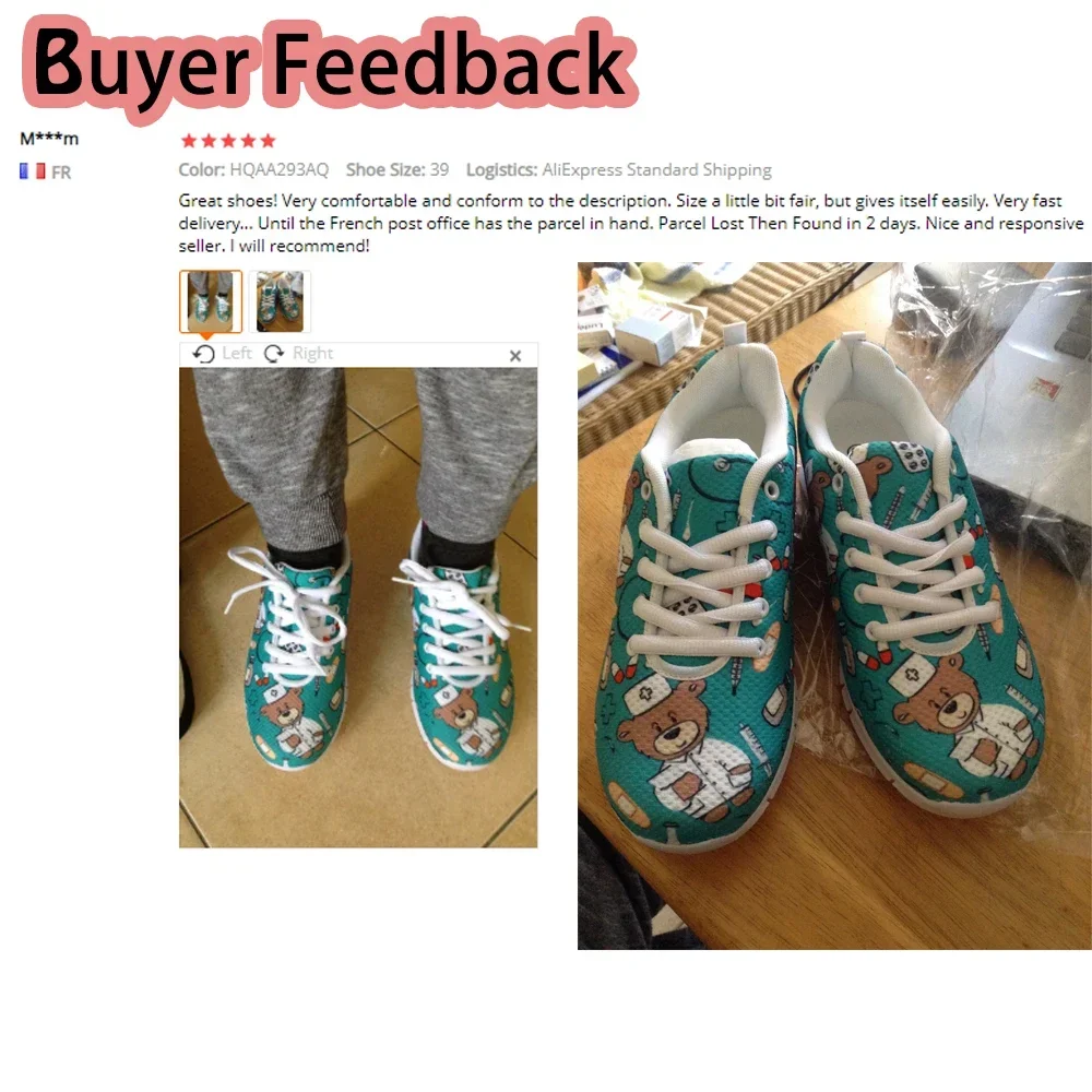Benutzerdefinierte Schuhe Ange – Women Shoes Logo Bewertung und Preis