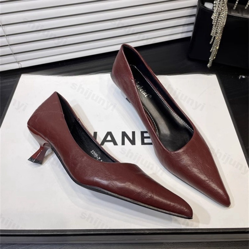 Damen High Heels Lackleder Spi – Women'S Shoes Burgundy Bewertung und Preis