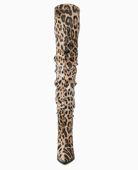 Sexy Leopardenmuster-Stiefel m – Leopard Print Heels Bewertung und Preis