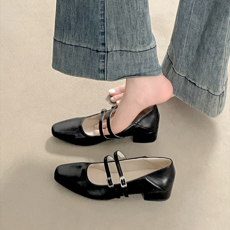 Silberne Mary-Jane-Schuhe für  – Women Shoes Elegant Bewertung und Preis