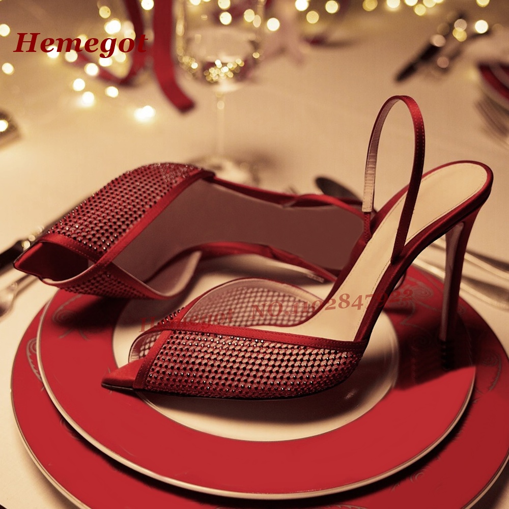 Damen Burgunderrote Satin-Mesh – Women'S Shoes Burgundy Bewertung und Preis