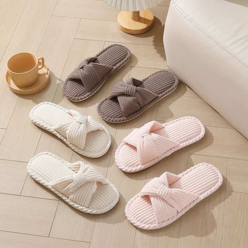 Cord-Hausschuhe mit Kreuzrieme – Women'S Shoes Non Slip Bewertung und Preis