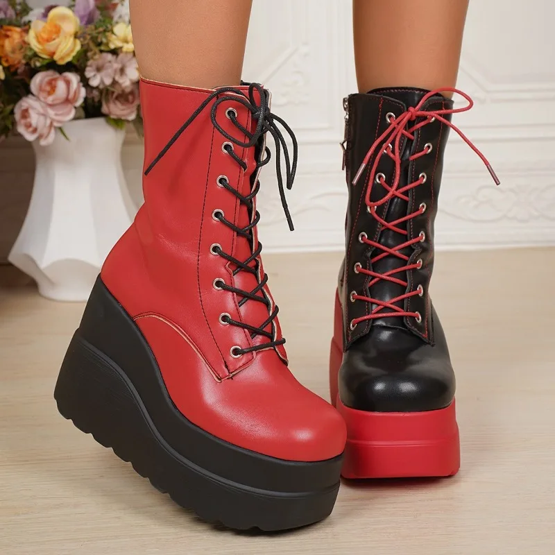 Punk Gothic Motorrad Stiefel P – Women'S Shoes Red Bottoms Bewertung und Preis