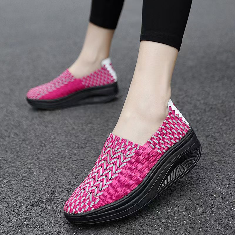 Frau handgewebte Keile Freizei – Women'S Shoes Hands Free Bewertung und Preis