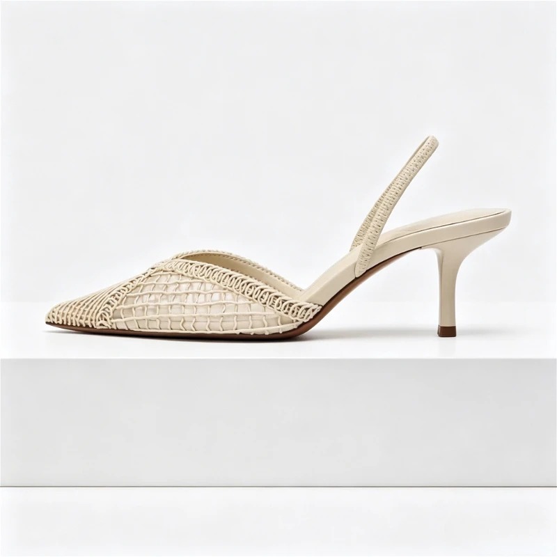 Mesh gewebte Sandalen mit Absa – Women Shoes Branded Bewertung und Preis